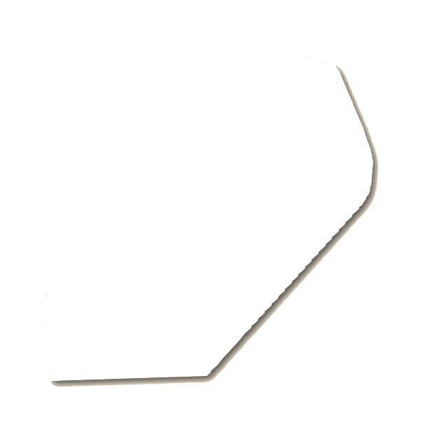 Fabric Flight dart flight in solid white