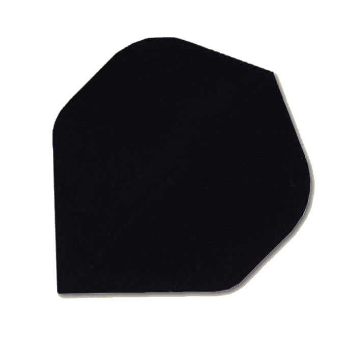 Hard poly dart flight in solid black