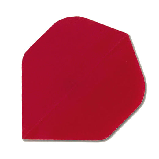 Hard poly dart flight in solid red