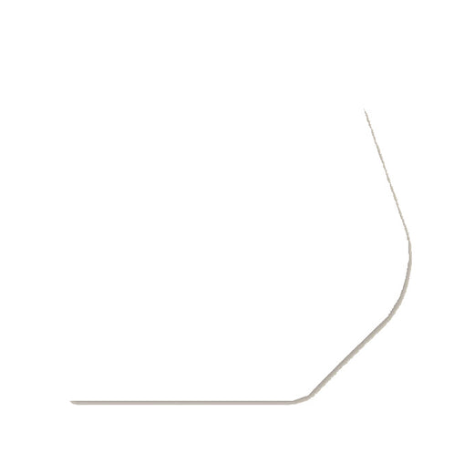 Hard poly dart flight in solid clear