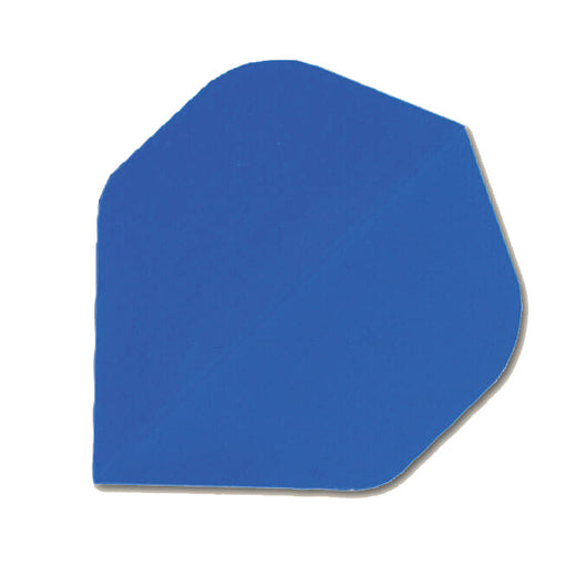 Hard poly dart flight in solid blue