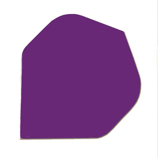 Hard poly dart flight in solid purple