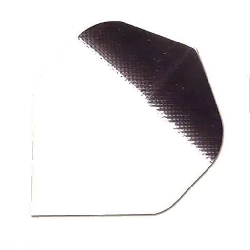 Hard poly dart flight in solid clear and black
