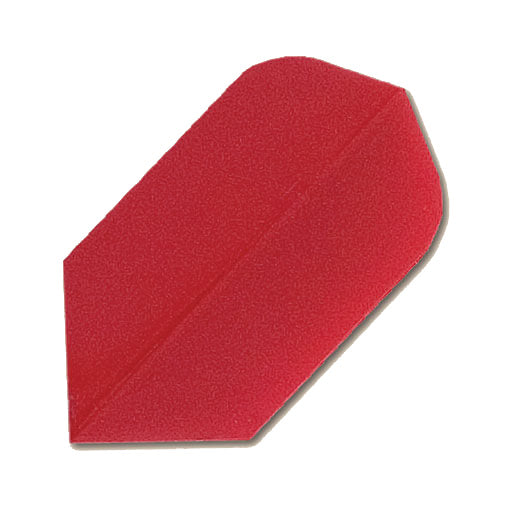Hard poly dart flight in solid red