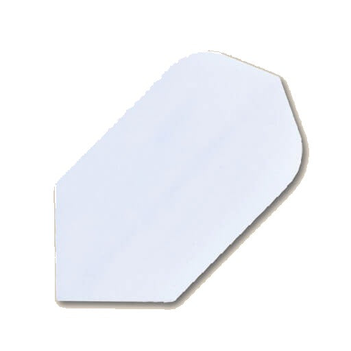 Hard poly dart flight in white