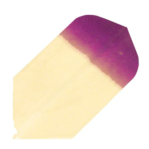 Hard poly dart flight in clear and purple