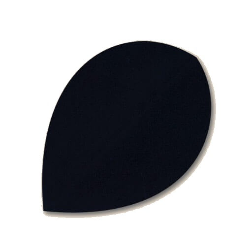 Hard poly dart flight in black