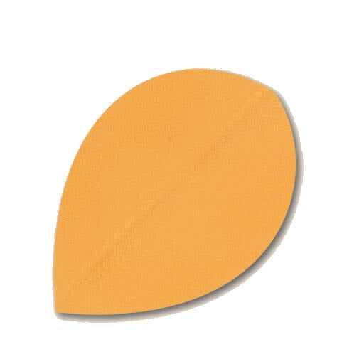 Hard poly dart flight in yellow