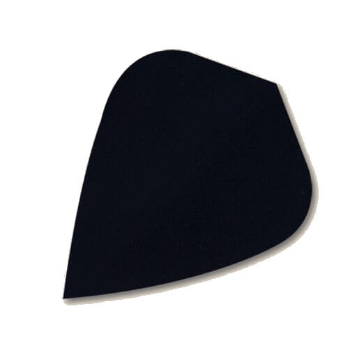 Hard poly dart flight in black