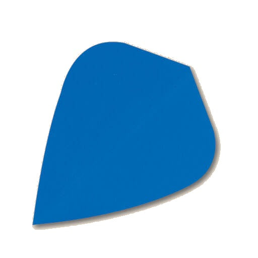 Hard poly dart flight in blue