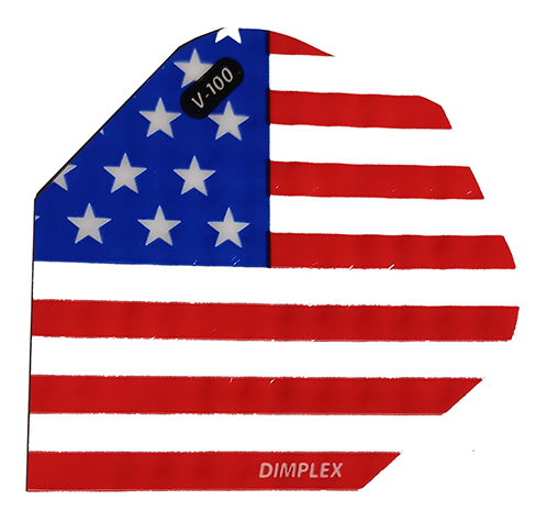 Dimplex USA flag standard shape dart flight