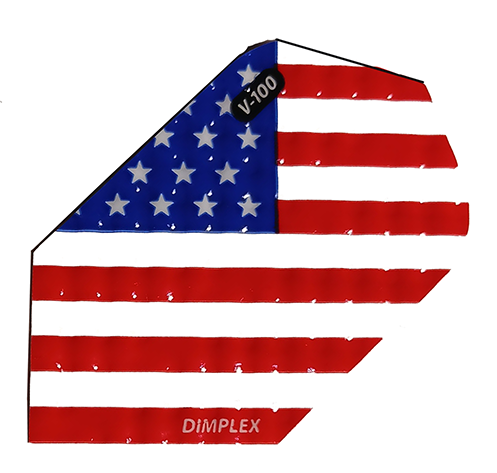 Dimplex USA flag slim dart flight