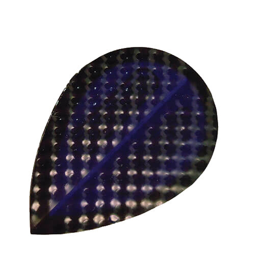 Dimplex dart flight in a blue and black design