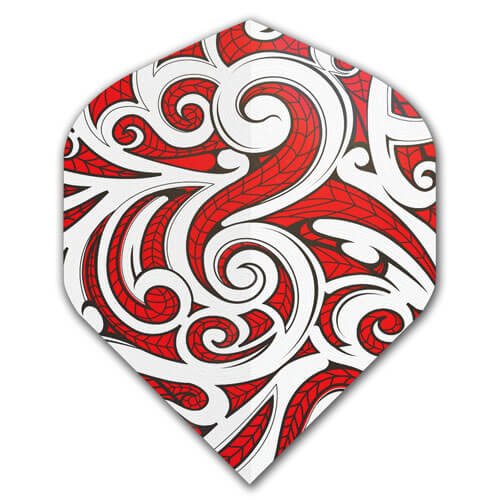 Specialty Flights, red with tribal design
