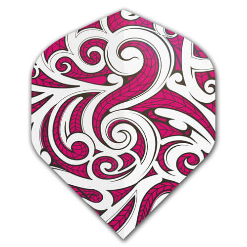 Specialty Flights, magenta with tribal design