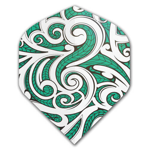 Specialty Flights, teal with tribal design