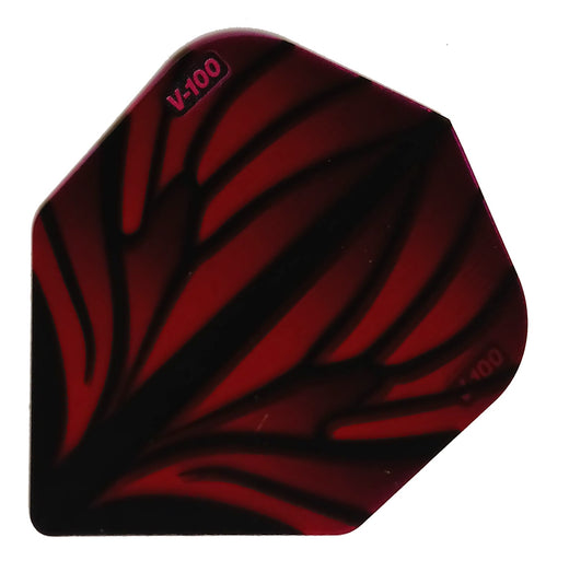 Specialty red and orange butterfly pattern standard dart flight