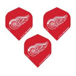 Detroit Red Wings NHL dart flight, standard shape
