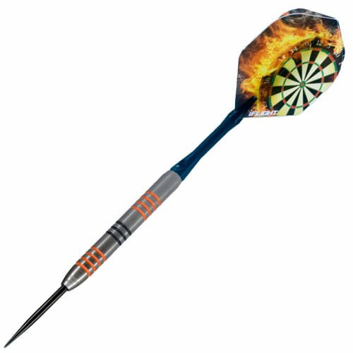 Amberjack Steel Tip Dart #3, full dart with deluxe case