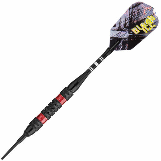 Black Ice Soft Tip Dart #1 barrel, red accents