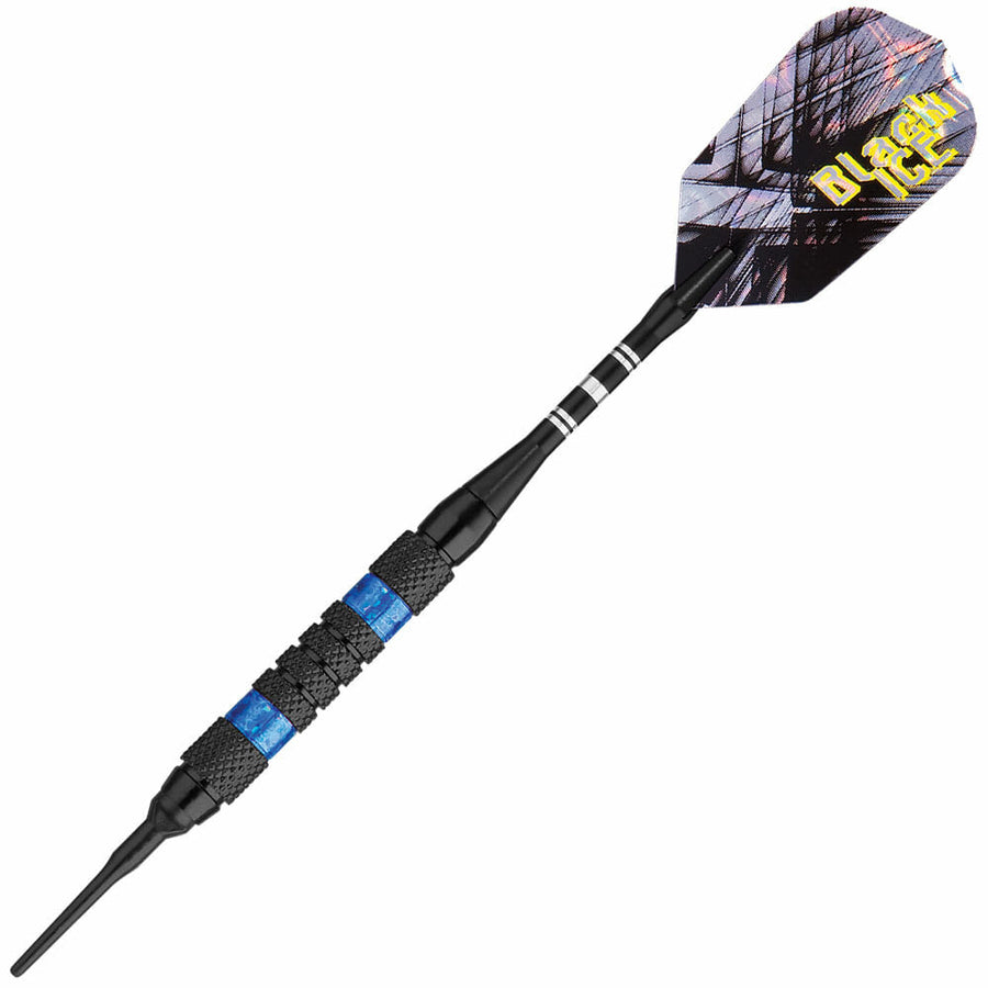 Black Ice Soft Tip Dart #2 barrel, blue accents