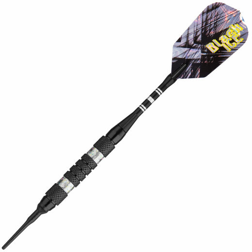 Black Ice Soft Tip Dart #4 barrel, silver accents