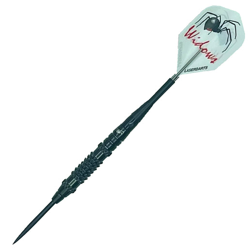 Laserdart Black Widow steel tip dart dressed