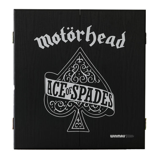 Rock Legends Motorhead Ace of Spades dartboard cabinet, closed