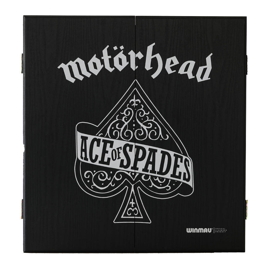 Rock Legends Motorhead Ace of Spades dartboard cabinet, closed