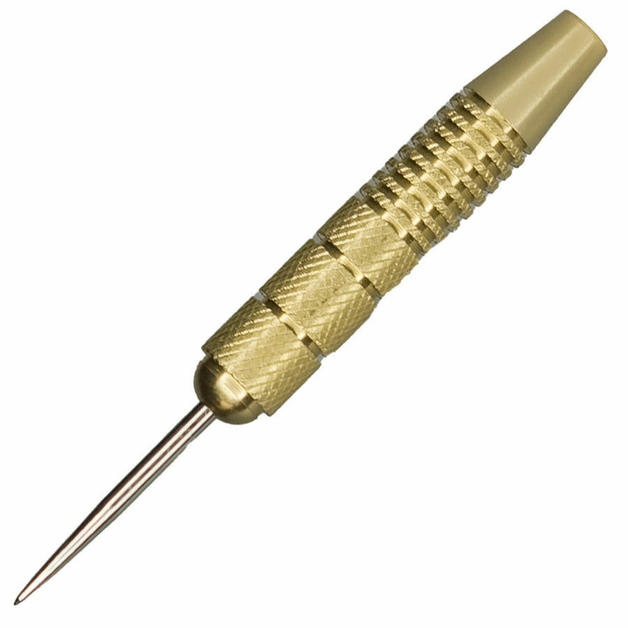 Class Brass Steel Tip Dart #5, barrel close-up showing deep-cut painted grooves