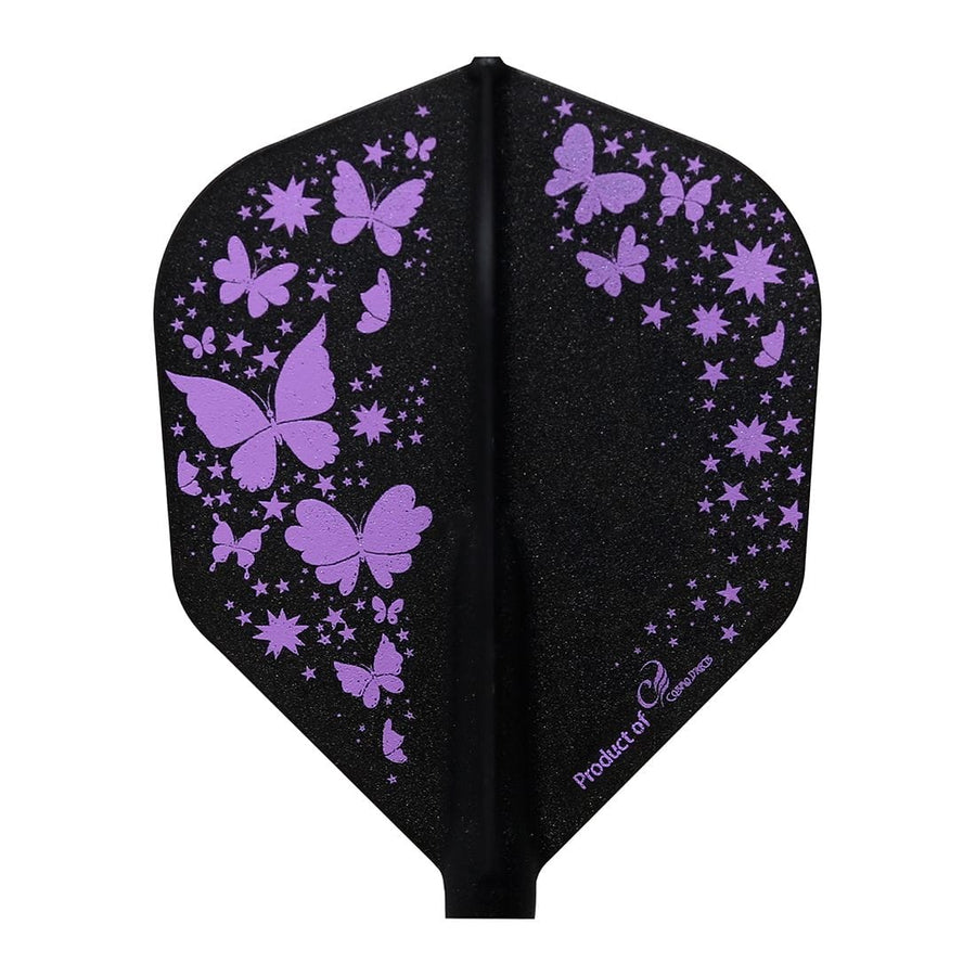 Fit Flight Signature Butterfly flight, black with purple butterfly print