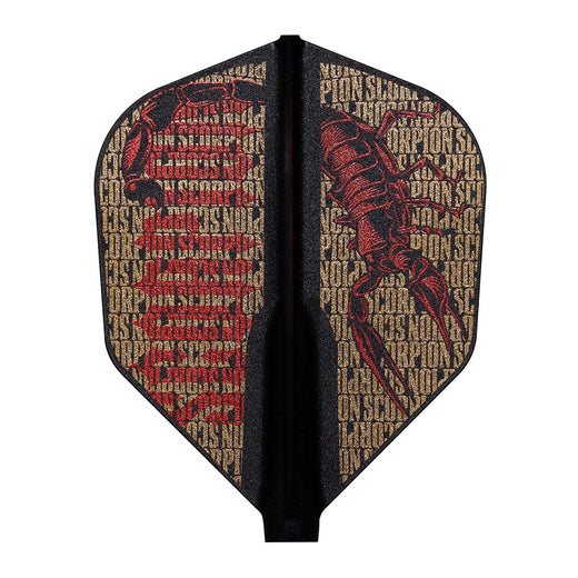 Cosmo Fit Flight David Fatum V3 signature dart flight, SHAPE cut, black background