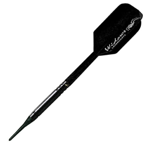 Laserdart Black Widow Soft Tip Dart #1 full dart with flight and shaft