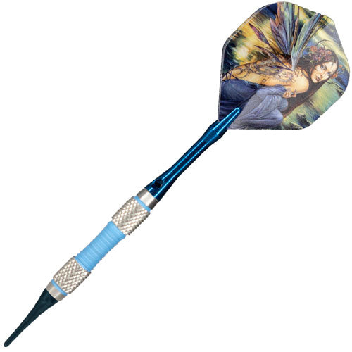 Femme Fatale soft tip dart, sky blue #3, fully dressed