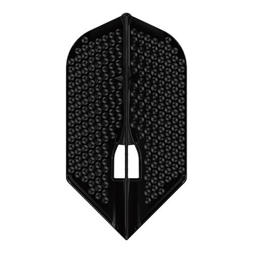 L-Style Flight Dimpled Slim dart flight in Black