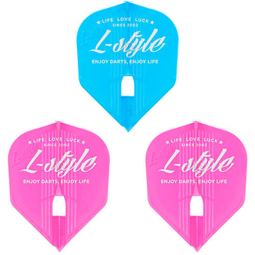 L-Style Kami Signature flight, pink and blue, full set
