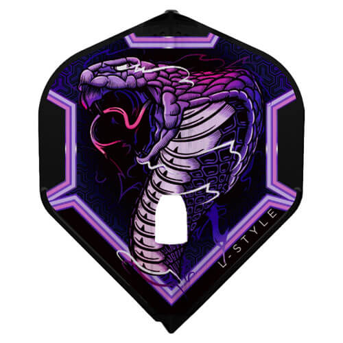L-Style Kami Flight Signature, Jelle Klaasen v5, black with purple cobra design