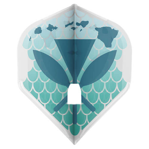 L-Style Flight Signature, Hawaii Aloha, aqua design with islands and scales