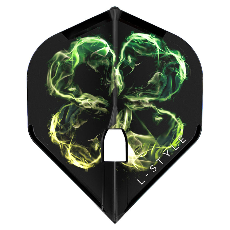 L-Style Signature Champagne flight, Robyn Byrne v2 black shamrock design
