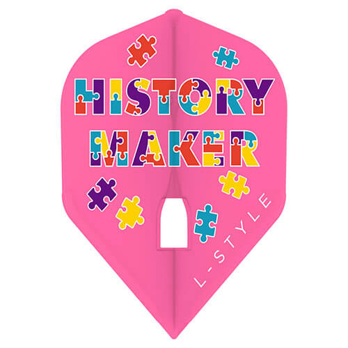 L-Style Signature flight, Fallon Sherrock History Maker design in pink