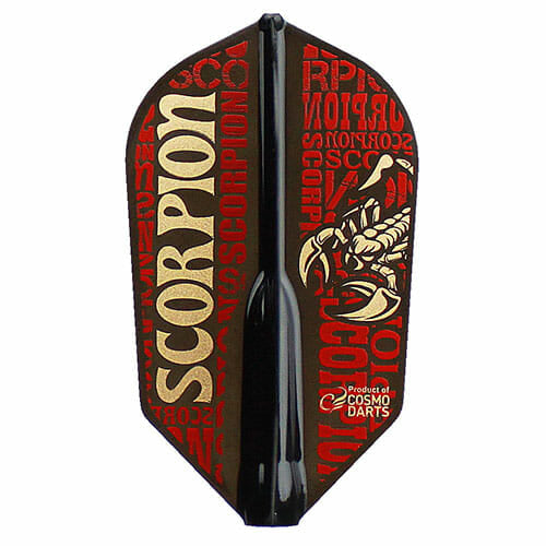 David Fatum Air Signature Slim dart flight, black with red and gold lettering