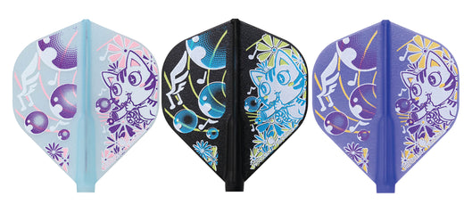 Cosmo Fit Flight Signature dart flight, Hajime Matsunami music bubble kitty design