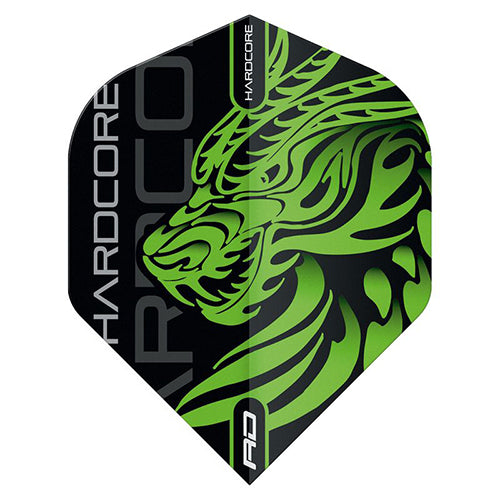 Red Dragon flight, black with green tribal dragon