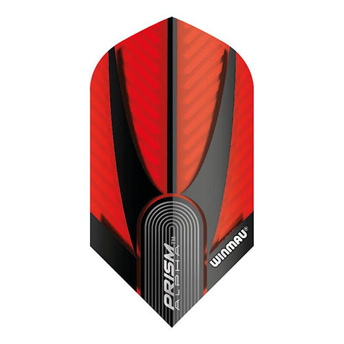 Winmau Prism Alpha flight, black with red