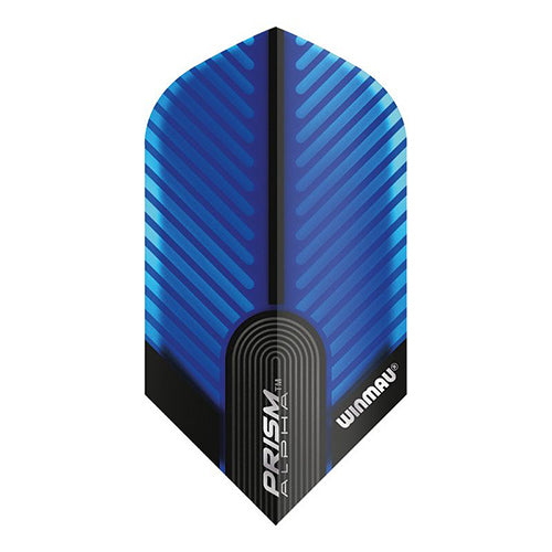 Winmau Prism Alpha flight, black with blue