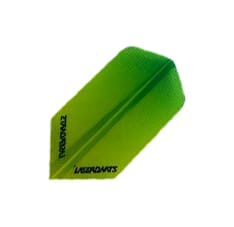 Laserdart Green Vignette dart flight fading green to yellow, slim shape