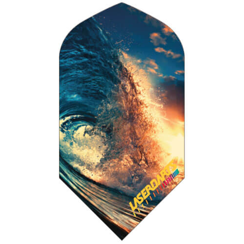 Laserdart Flights, ocean waves design