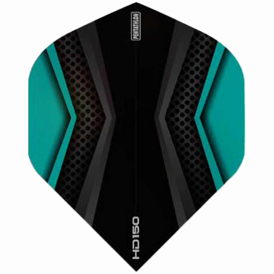 150 micron dart flight in black and teal