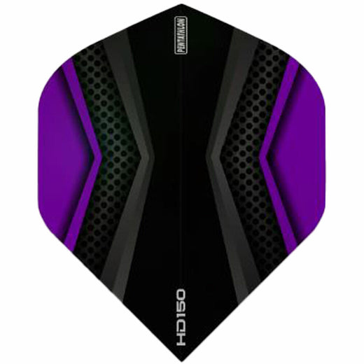 150 micron dart flight in black and purple