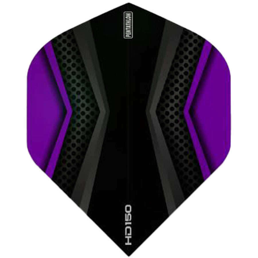 150 micron dart flight in black and purple